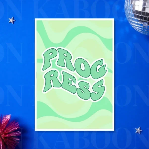 Progress Print – A3 print mockup