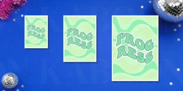Progress Print – A5, A4 and A3 size comparison