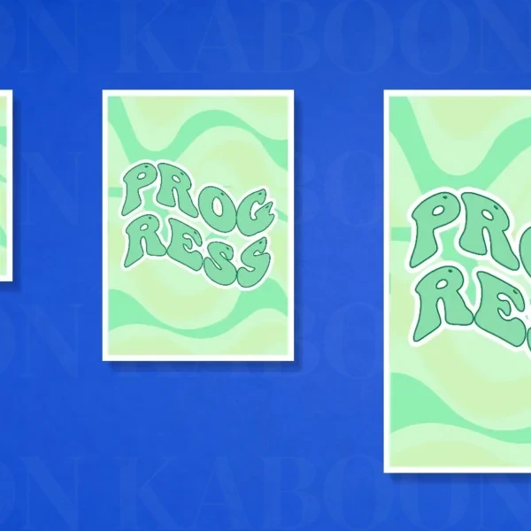 Progress Print – A5, A4 and A3 size comparison