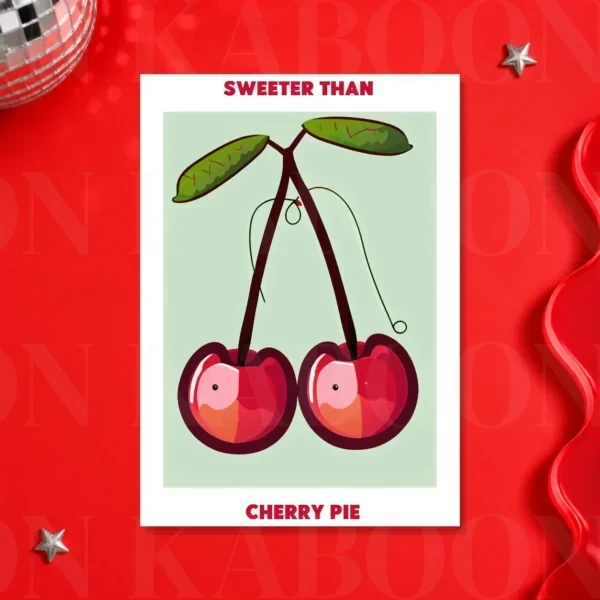 Sweeter Than Cherry Pie Print – A3 print mockup