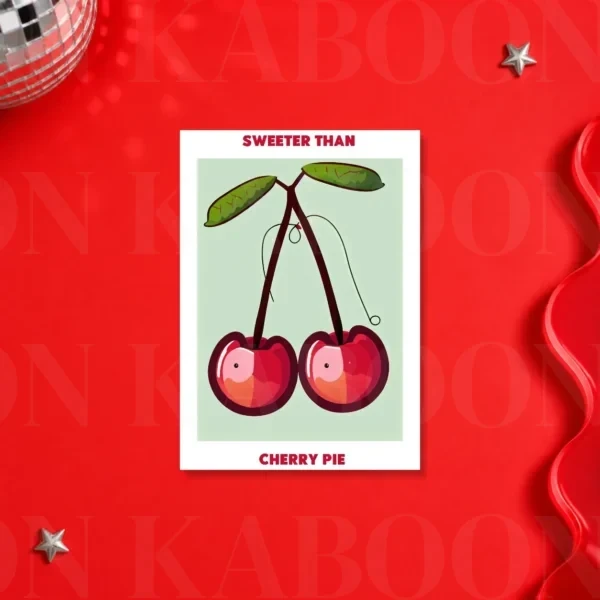 Sweeter Than Cherry Pie Print – A5 print mockup