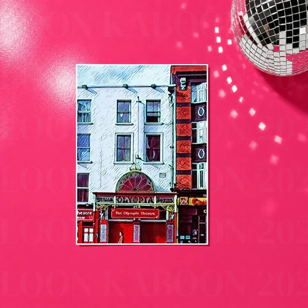 The Olympia Theatre Print in A4 size