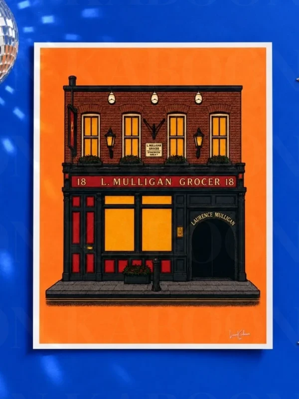 L. Mulligan Grocer Pub Print by Loon Kaboon