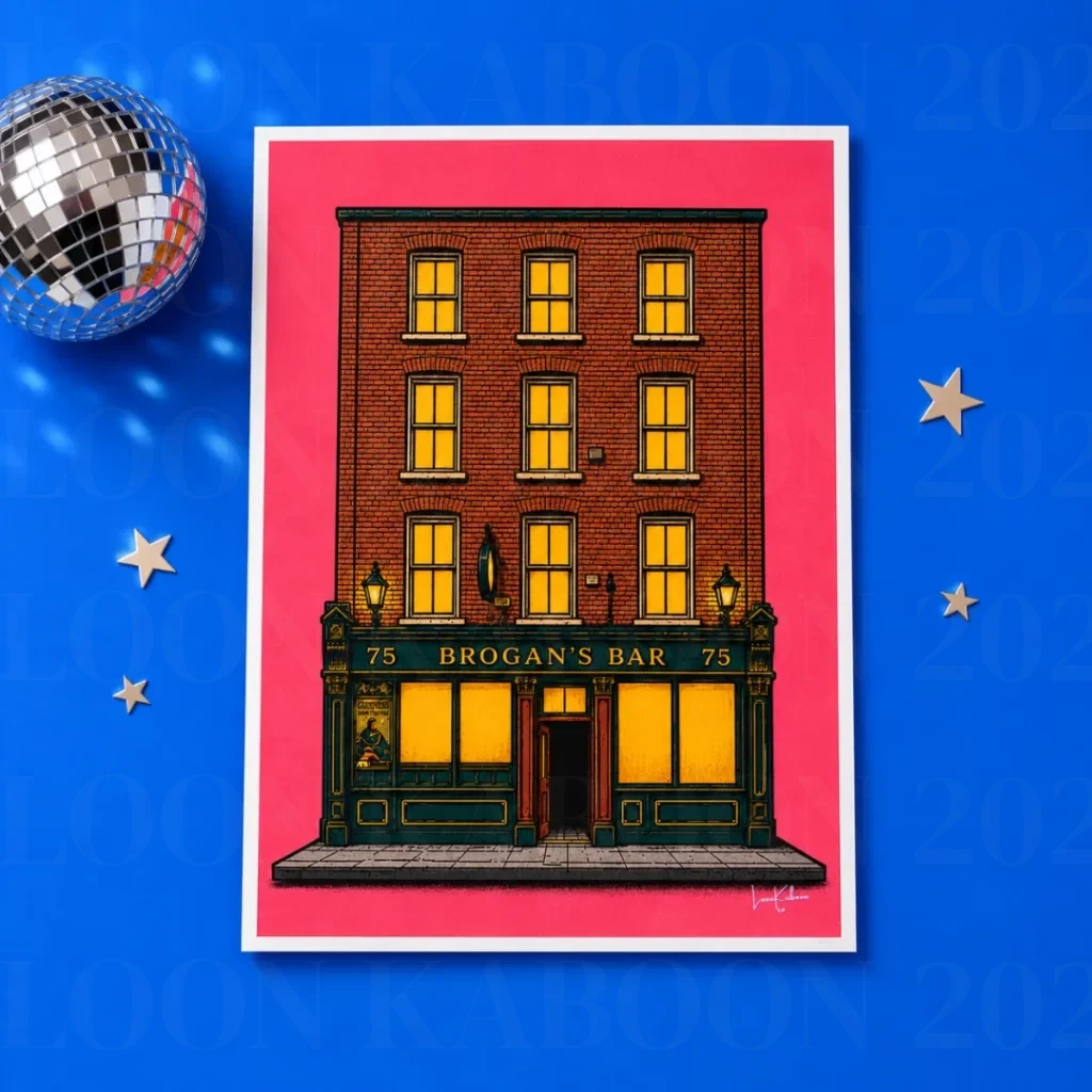 Brogan's Bar Pub Print by Loon Kaboon