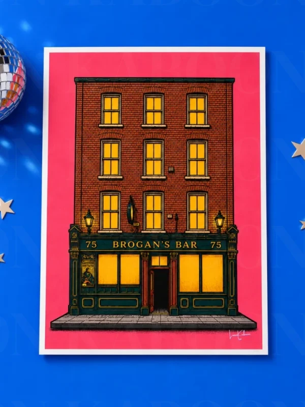 Brogan's Bar Pub Print by Loon Kaboon