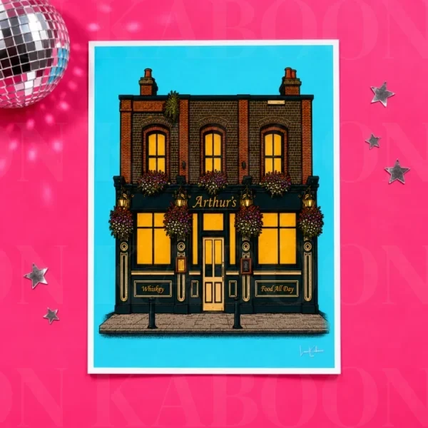 Arthur's Pub Print by Loon Kaboon