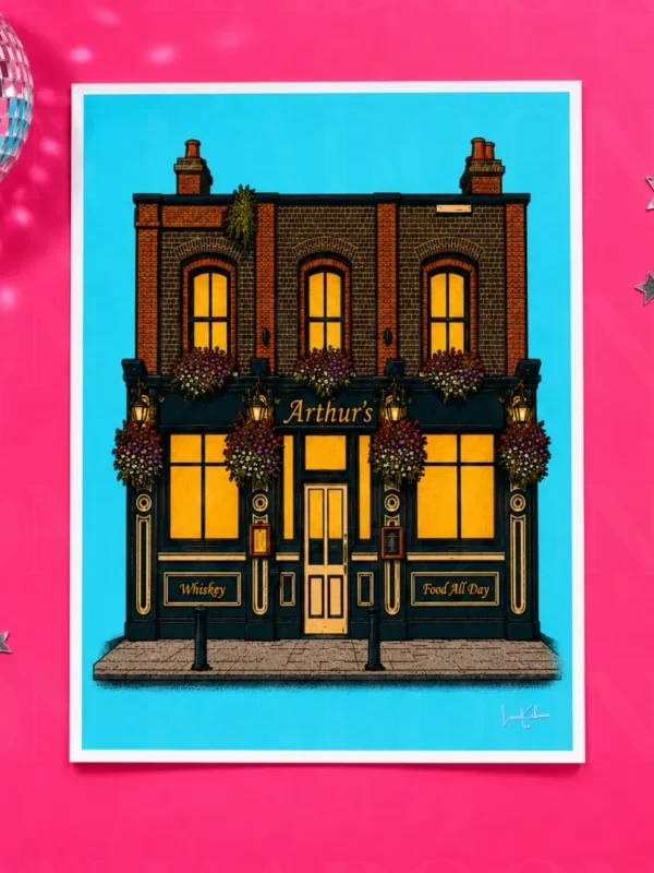 Arthur's Pub Print by Loon Kaboon