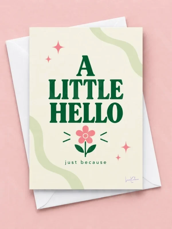 ‘A Little Hello’ Thinking of You Card